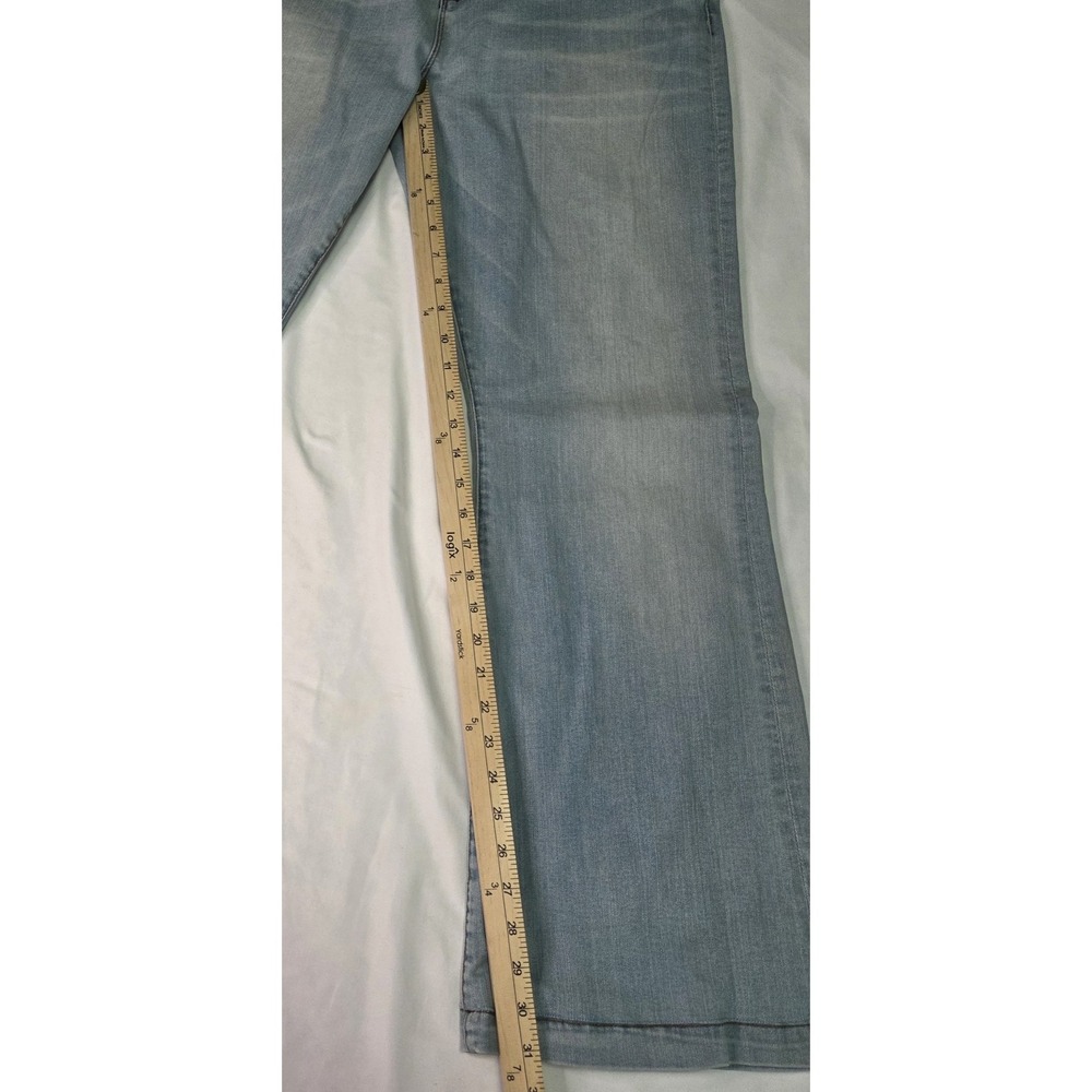 Kut From The Kloth Chrissy Flare Sz 16 Light Wash Western Boho Festival Stretch - Picture 5 of 8